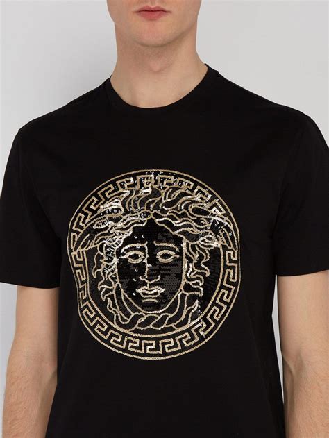 versace medusa cotton shirt|Versace Medusa shirt men.